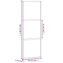 DRZWI PRZESUWNE ZŁOTE 76X205CM SZKŁO HARTOWANE I ALUMINIUM