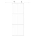 VidaXL Drzwi przesuwne, złote, 76x205 cm, szkło hartowane i aluminium