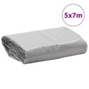 PLANDEKA PŁACHTA SZARA 5X7M 650 G/M²