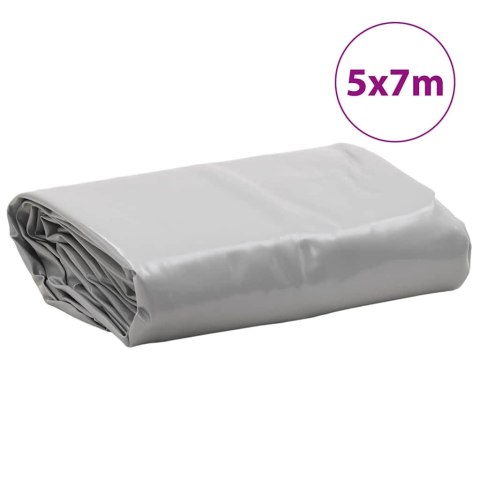 PLANDEKA PŁACHTA SZARA 5X7M 650 G/M²