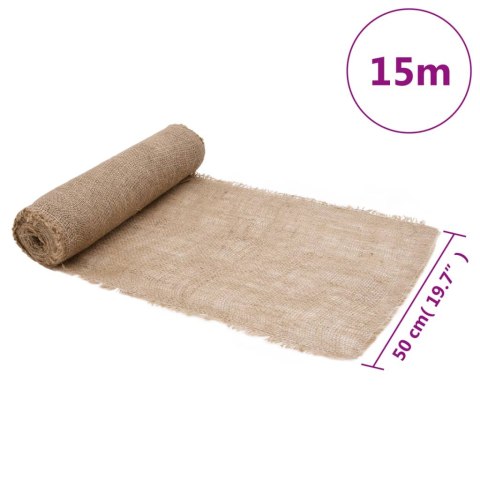 VidaXL Rolka juty 0,5x15 m 100% juta 200 gsm