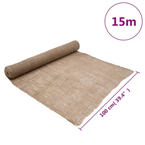 VidaXL Rolka juty 1x15 m 100% juta 200 gsm