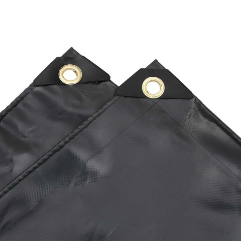 PLANDEKA PŁACHTA ANTRACYTOWA 6X8M 650 G/M²
