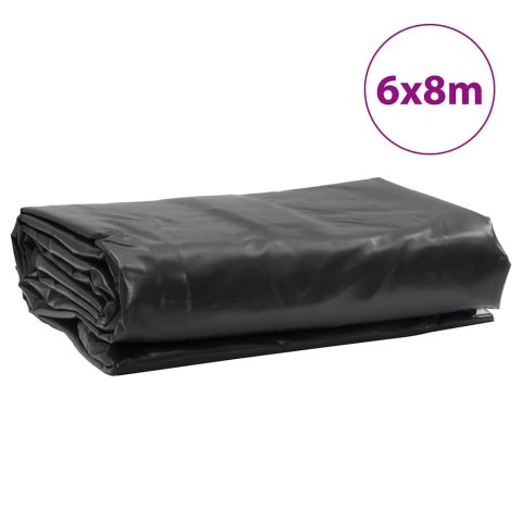 PLANDEKA PŁACHTA ANTRACYTOWA 6X8M 650 G/M²