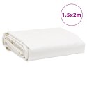 VidaXL Plandeka, biała, 1,5x2 m, 650 g/m²