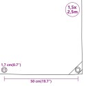 PLANDEKA PŁACHTA CZARNA 1,5X2,5M 650 G/M²