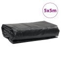 PLANDEKA PŁACHTA CZARNA 5X5M 650 G/M²