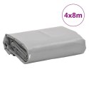 PLANDEKA PŁACHTA SZARA 4X8M 650 G/M²