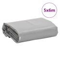 PLANDEKA PŁACHTA SZARA 5X6M 650 G/M²
