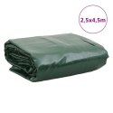 VidaXL Plandeka, zielona, 2,5x4,5 m, 650 g/m²