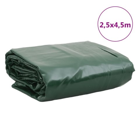 VidaXL Plandeka, zielona, 2,5x4,5 m, 650 g/m²