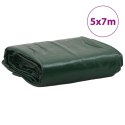 PLANDEKA PŁACHTA ZIELONA 5X7M 650 G/M²