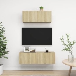 2-CZ. ZESTAW SZAFEK TV, DĄB SONOMA, MATERIAŁ DREWNOPOCHODNY