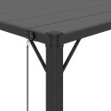 VidaXL Altana z żaluzjowym dachem 3x4 m, antracyt, tkanina i aluminium
