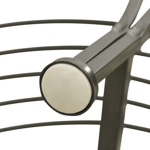 VidaXL Półokrągła ławka pod drzewo, 160 cm, stalowa