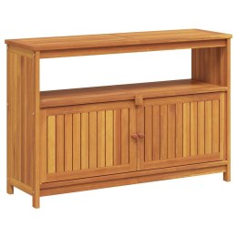 VidaXL Ogrodowy stolik konsolowy, 110x35x75 cm, lite drewno akacjowe