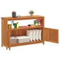 VidaXL Ogrodowy stolik konsolowy, 110x35x75 cm, lite drewno akacjowe