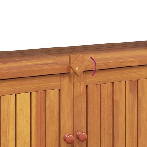 VidaXL Ogrodowy stolik konsolowy, 110x35x75 cm, lite drewno akacjowe