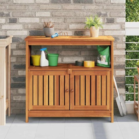 VidaXL Ogrodowy stolik konsolowy, 80x35x75 cm, lite drewno akacjowe