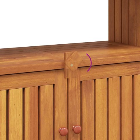 VidaXL Ogrodowy stolik konsolowy, 80x35x75 cm, lite drewno akacjowe