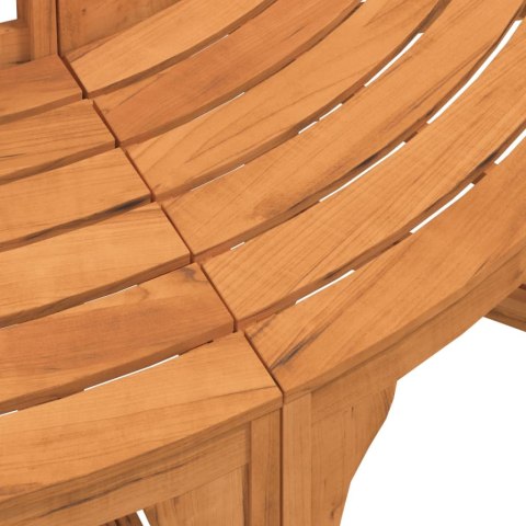 VidaXL Okrągła ławka pod drzewo, Ø208 cm, lite drewno eukaliptusowe