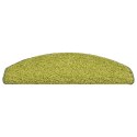 VidaXL Maty na schody 15 szt. 65x21x4 cm Zielone półokrągłe duże