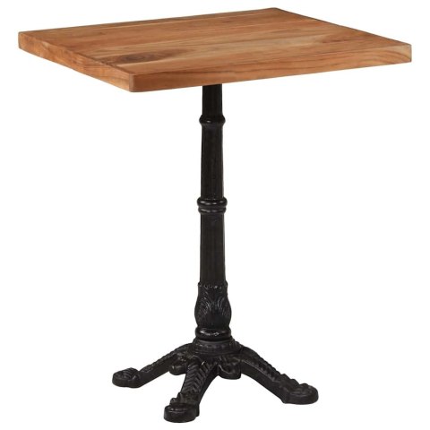 VidaXL Stolik bistro, 60x60x76 cm, lite drewno akacjowe
