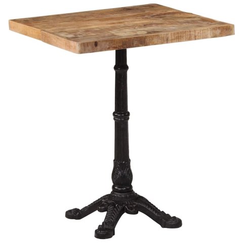 STOLIK BISTRO 60X60X77CM SUROWE DREWNO MANGO