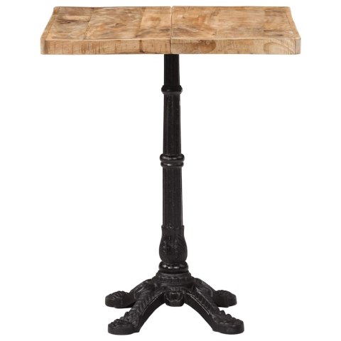 STOLIK BISTRO 60X60X77CM SUROWE DREWNO MANGO