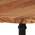 STOLIK BISTRO OKRĄGŁY Ø60X76CM LITE DREWNO AKACJOWE