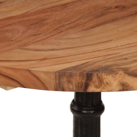 STOLIK BISTRO OKRĄGŁY Ø60X76CM LITE DREWNO AKACJOWE