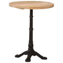 STOLIK BISTRO OKRĄGŁY Ø60X76CM SUROWE DREWNO MANGO