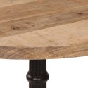 STOLIK BISTRO OKRĄGŁY Ø60X76CM SUROWE DREWNO MANGO