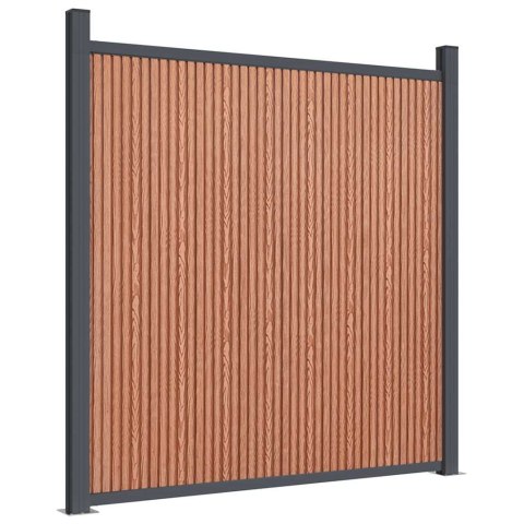 PANEL OGRODZENIOWY BRĄZOWY WPC 21X2X170CM