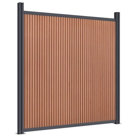 PANEL OGRODZENIOWY BRĄZOWY WPC 21X2X170CM