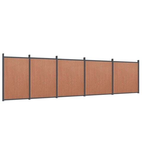 PANEL OGRODZENIOWY BRĄZOWY WPC 21X2X170CM