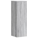 VidaXL Stojaki na rośliny, 2 szt., szary dąb sonoma, 33x33x100 cm