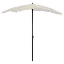 PARASOL OGRODOWY NA SŁUPKU 200X130CM PIASKOWY