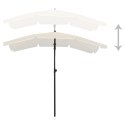 PARASOL OGRODOWY NA SŁUPKU 200X130CM PIASKOWY