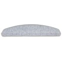 VidaXL Maty na schody 20 szt. 65x24x4 cm Jasnoszare Półokrągłe Duże