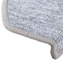 VidaXL Maty na schody 20 szt. 65x24x4 cm Jasnoszare Półokrągłe Duże