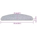 VidaXL Maty na schody 20 szt. 65x24x4 cm Jasnoszare Półokrągłe Duże