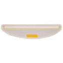 VidaXL Maty na schody 30 szt. 56x17x3 cm Białe półokrągłe