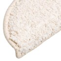 VidaXL Maty na schody 30 szt. 56x17x3 cm Białe półokrągłe