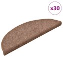 MATY NA SCHODY 30 SZT. 56X17X3 CM BRĄZOWE PÓŁOKRĄGŁE