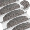 VidaXL Maty na schody 30 szt. 65x21x4 cm Szare półokrągłe duże