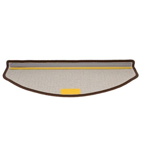 VidaXL Maty na schody 30 szt. 65x24x4 cm Brąz kawowy Półokrągły Duży