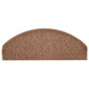 VidaXL Maty na schody 30 szt. 65x24x4 cm Brązowe półokrągłe duże