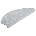 VidaXL Maty na schody 30 szt. 65x24x4 cm Jasnoszare Półokrągłe Duże