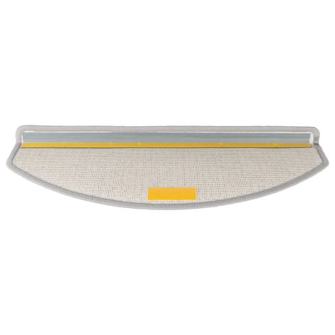 VidaXL Maty na schody 30 szt. 65x24x4 cm Jasnoszare Półokrągłe Duże